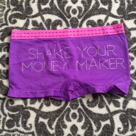 Panties Seamless Bling Purple/Pink  Boy-short - Picture 2 of 2